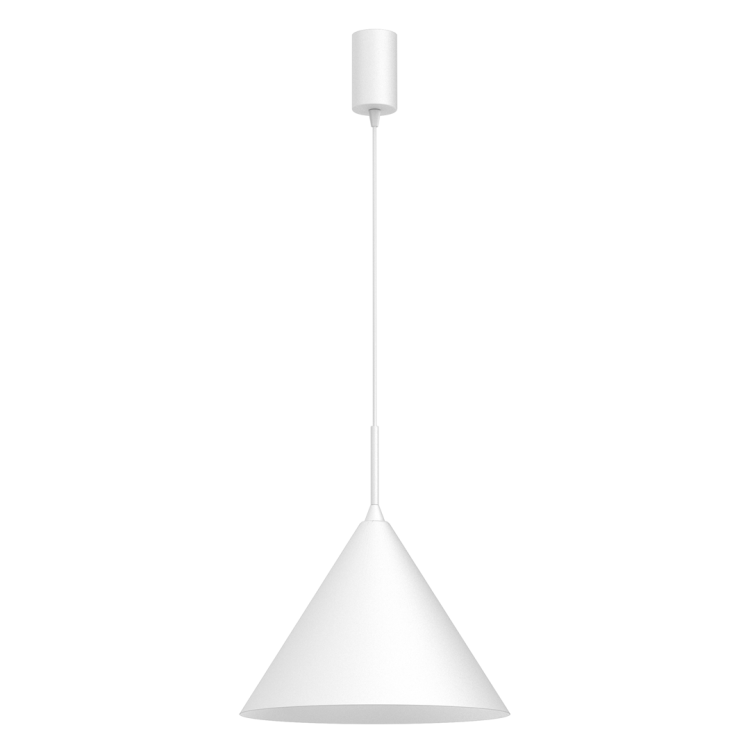 Lampa sufitowa wisząca CAPITAL WHITE 1xGX53 MLP0959 Milagro 32cm GX53 oświetleniowa żyrandol nowoczesna metal do Kuchni Jadalni nad stół blat wyspę biała biały pojedyncza Inspiracje Premium