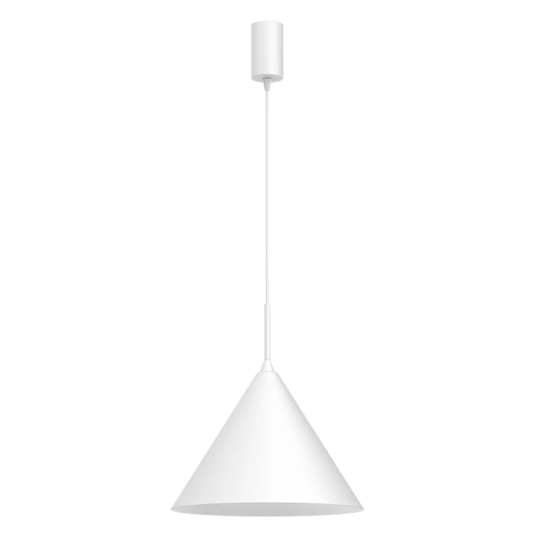 Lampa sufitowa wisząca CAPITAL WHITE 1xGX53 MLP0959 Milagro 32cm GX53 oświetleniowa żyrandol nowoczesna metal do Kuchni Jadalni nad stół blat wyspę biała biały pojedyncza Inspiracje Premium