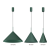 Lampa sufitowa wisząca CAPITAL GREEN 1xGX53 MLP0961 Milagro 32cm GX53 oświetleniowa żyrandol nowoczesna metal do Kuchni Jadalni nad stół blat wyspę butelkowa zieleń zielona zielony pojedyncza Inspiracje Premium