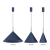 Lampa sufitowa wisząca CAPITAL NAVY BLUE 1xGX53 MLP0962 Milagro 32cm GX53 oświetleniowa żyrandol nowoczesna metal do Kuchni Jadalni nad stół blat wyspę granatowa granatowy pojedyncza Inspiracje Premium