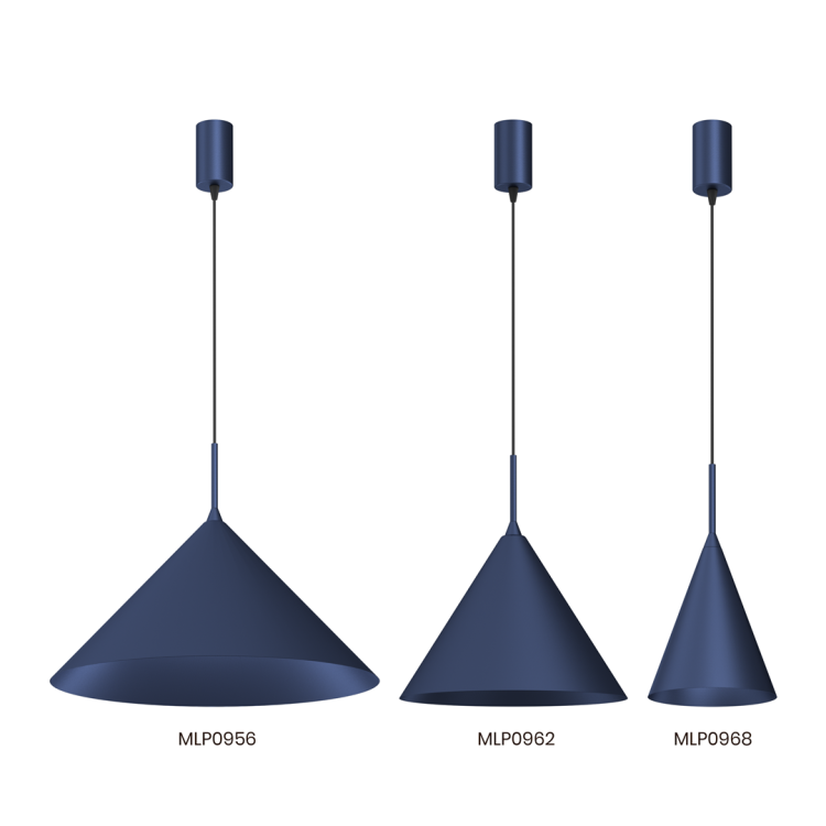 Lampa sufitowa wisząca CAPITAL NAVY BLUE 1xGX53 MLP0962 Milagro 32cm GX53 oświetleniowa żyrandol nowoczesna metal do Kuchni Jadalni nad stół blat wyspę granatowa granatowy pojedyncza Inspiracje Premium