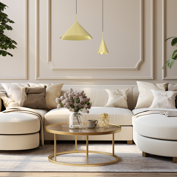 Lampa sufitowa wisząca CAPITAL GOLD 1xGX53 MLP0963 Milagro 17cm GX53 oświetleniowa żyrandol nowoczesna metal do Kuchni Jadalni nad stół blat wyspę złota złoty pojedyncza Inspiracje Premium