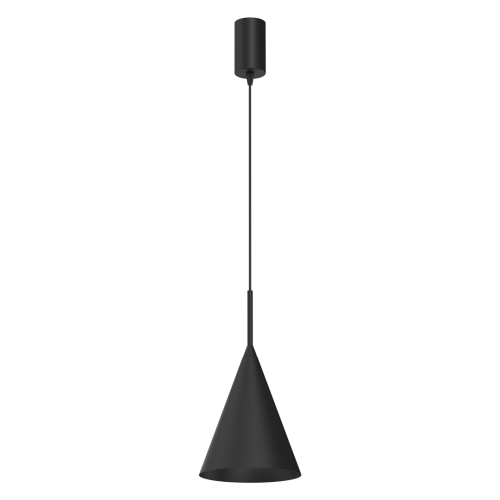 Lampa sufitowa wisząca CAPITAL BLACK 1xGX53 MLP0964 Milagro 17cm GX53 oświetleniowa żyrandol nowoczesna metal do Kuchni Jadalni nad stół blat wyspę czarna czarny pojedyncza Inspiracje Premium