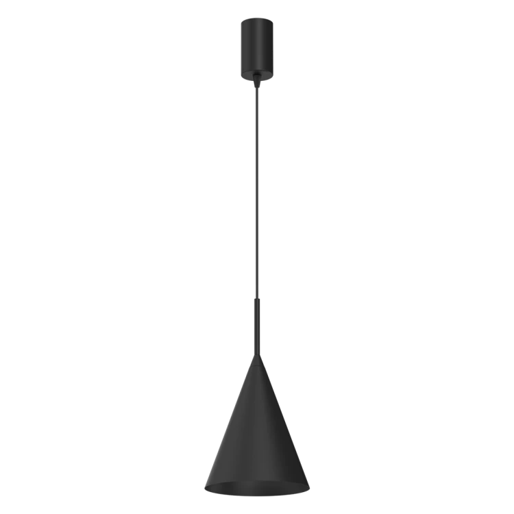 Lampa sufitowa wisząca CAPITAL BLACK 1xGX53 MLP0964 Milagro 17cm GX53 oświetleniowa żyrandol nowoczesna metal do Kuchni Jadalni nad stół blat wyspę czarna czarny pojedyncza Inspiracje Premium