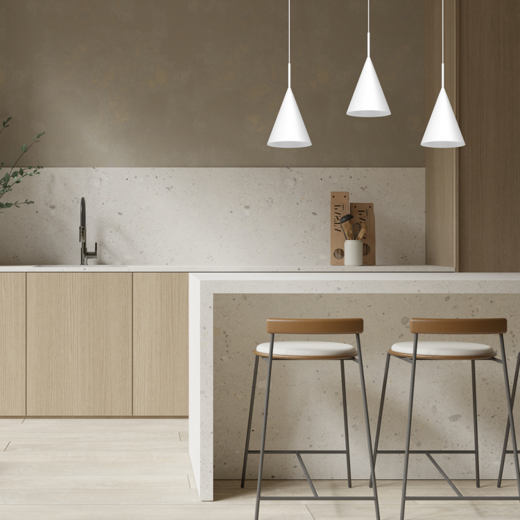 Lampa sufitowa wisząca CAPITAL WHITE 1xGX53 MLP0965 Milagro 17cm GX53 oświetleniowa żyrandol nowoczesna metal do Kuchni Jadalni nad stół blat wyspę biała biały pojedyncza Inspiracje Premium