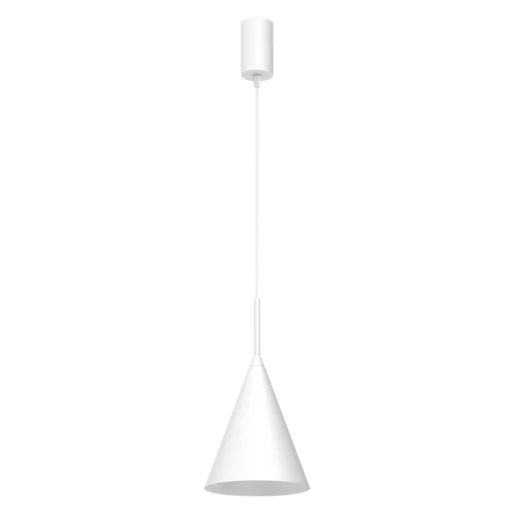 Lampa sufitowa wisząca CAPITAL WHITE 1xGX53 MLP0965 Milagro 17cm GX53 oświetleniowa żyrandol nowoczesna metal do Kuchni Jadalni nad stół blat wyspę biała biały pojedyncza Inspiracje Premium