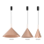 Lampa sufitowa wisząca CAPITAL ROSE GOLD 1xGX53 MLP0966 Milagro 17cm GX53 oświetleniowa żyrandol nowoczesna metal do Kuchni Jadalni nad stół blat wyspę  miedziana miedziany pojedyncza Inspiracje Premium