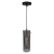 Lampa sufitowa wisząca PADOVA 1xE27 ML1072 Milagro E27 oświetleniowa żyrandol nowoczesna szkło do Kuchni Jadalni nad stół blat wyspę szkło dymione czarna czarny pojedyncza Inspiracje Premium