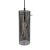 Lampa sufitowa wisząca PADOVA 1xE27 ML1072 Milagro E27 oświetleniowa żyrandol nowoczesna szkło do Kuchni Jadalni nad stół blat wyspę szkło dymione czarna czarny pojedyncza Inspiracje Premium