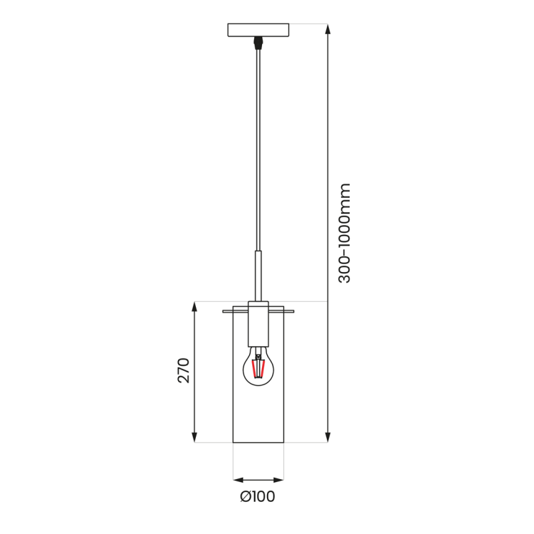 Lampa sufitowa wisząca PADOVA 1xE27 ML1072 Milagro E27 oświetleniowa żyrandol nowoczesna szkło do Kuchni Jadalni nad stół blat wyspę szkło dymione czarna czarny pojedyncza Inspiracje Premium