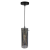 Lampa sufitowa wisząca PADOVA 1xE27 ML1072 Milagro E27 oświetleniowa żyrandol nowoczesna szkło do Kuchni Jadalni nad stół blat wyspę szkło dymione czarna czarny pojedyncza Inspiracje Premium