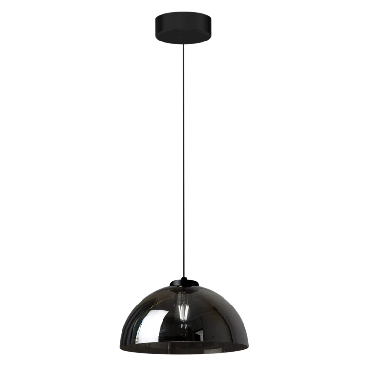 Lampa sufitowa wisząca GAMMA BLACK 1xE27 MLP1063 Milagro E27 x1 nowoczesna oprawa oświetleniowa metal szkło żyrandol do kuchni salonu nad stół czarny czarna zwis Inspiracje Premium