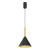 Lampa sufitowa wisząca PERU BLACK 1xE27 MLP0977 Milagro E27 oświetleniowa żyrandol nowoczesna metal szkło do Kuchni Jadalni nad stół blat wyspę czarna carny czarno złota mosiądz pojedyncza Inspiracje Premium