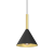 Lampa sufitowa wisząca PERU BLACK 1xE27 MLP0977 Milagro E27 oświetleniowa żyrandol nowoczesna metal szkło do Kuchni Jadalni nad stół blat wyspę czarna carny czarno złota mosiądz pojedyncza Inspiracje Premium