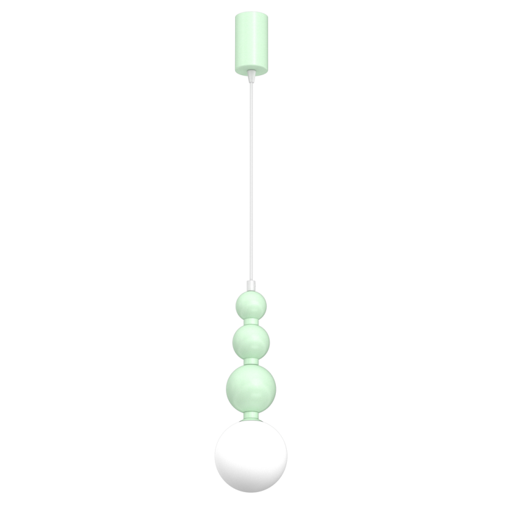 Lampa sufitowa wisząca BOULE Mint 1xG9 MLP1028 1x G9 kule kula oświetleniowa żyrandol nowoczesna metal szkło do Kuchni Jadalni nad stół blat wyspę miętowa miętowy pojedyncza Inspiracje Premium