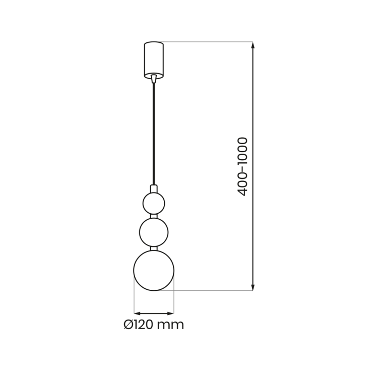 Lampa sufitowa wisząca BOULE Mint 1xG9 MLP1028 1x G9 kule kula oświetleniowa żyrandol nowoczesna metal szkło do Kuchni Jadalni nad stół blat wyspę miętowa miętowy pojedyncza Inspiracje Premium