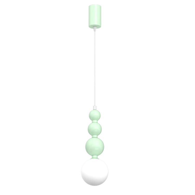 Lampa sufitowa wisząca BOULE Mint 1xG9 MLP1028 1x G9 kule kula oświetleniowa żyrandol nowoczesna metal szkło do Kuchni Jadalni nad stół blat wyspę miętowa miętowy pojedyncza Inspiracje Premium