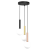 Lampa sufitowa wisząca PLAY BLACK 3xG9 MLP0969 Milagro 3x G9 kule kula oświetleniowa żyrandol nowoczesna metal szkło do Kuchni Jadalni nad stół blat wyspę czarna czarny czarno złota miedziana miedź potrójna Inspiracje Premium