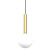 Lampa sufitowa wisząca PLAY GOLD 1xG9 MLP0971 Milagro 1x G9 kula oświetleniowa żyrandol nowoczesna metal szkło do Kuchni Jadalni nad stół blat wyspę czarna czarny czarno złota pojedyncza Inspiracje Premium