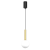 Lampa sufitowa wisząca PLAY GOLD 1xG9 MLP0971 Milagro 1x G9 kula oświetleniowa żyrandol nowoczesna metal szkło do Kuchni Jadalni nad stół blat wyspę czarna czarny czarno złota pojedyncza Inspiracje Premium