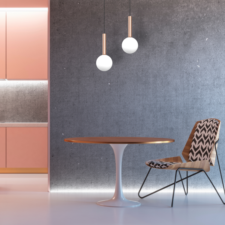 Lampa sufitowa wisząca PLAY COPPER 1xG9 MLP0972 Milagro 1x G9 kula oświetleniowa żyrandol nowoczesna metal szkło do Kuchni Jadalni nad stół blat wyspę czarna czarny czarno miedziany miedź pojedyncza Inspiracje Premium