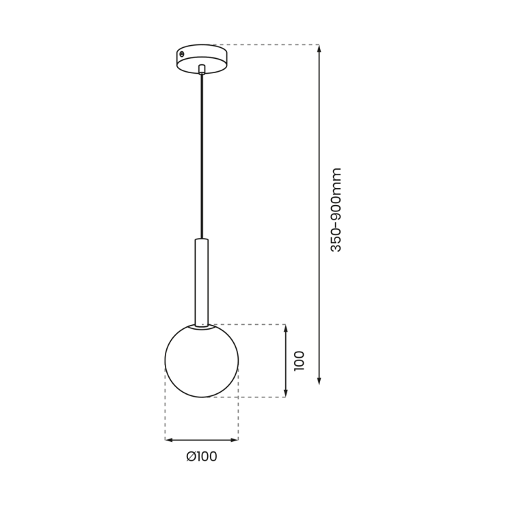 Lampa sufitowa wisząca PLAY COPPER 1xG9 MLP0972 Milagro 1x G9 kula oświetleniowa żyrandol nowoczesna metal szkło do Kuchni Jadalni nad stół blat wyspę czarna czarny czarno miedziany miedź pojedyncza Inspiracje Premium