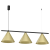 Lampa sufitowa wisząca CAPITAL CZARNY-ZŁOTY 3xGX53 MLP0937 Milagro GX53 x3 oświetleniowa żyrandol nowoczesna metal do Kuchni Jadalni nad stół blat wyspę złota złoty potrójna Inspiracje Premium