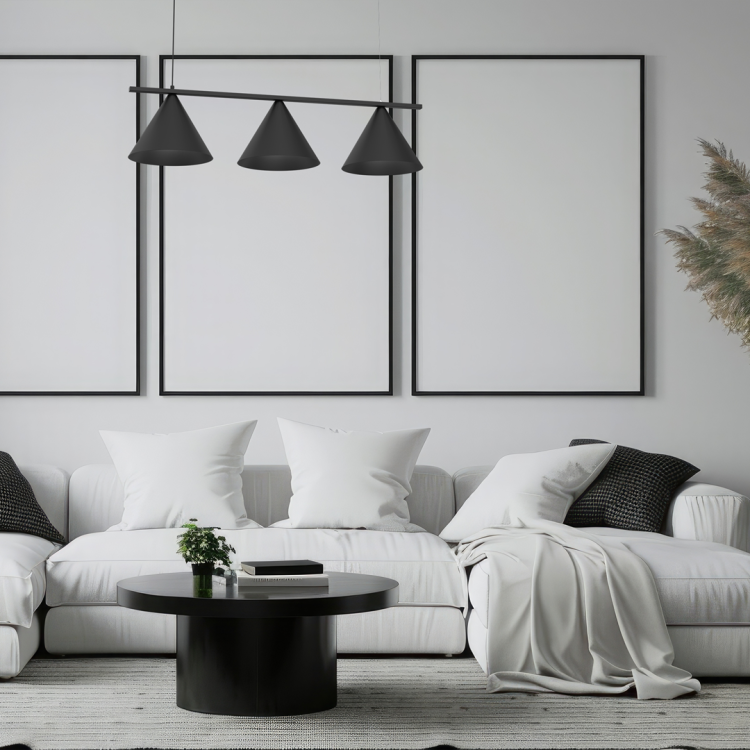 Lampa sufitowa wisząca CAPITAL CZARNY 3xGX53 MLP0938 Milagro GX53 x3 oświetleniowa żyrandol nowoczesna metal do Kuchni Jadalni nad stół blat wyspę czarna czarny potrójna Inspiracje Premium