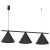 Lampa sufitowa wisząca CAPITAL CZARNY 3xGX53 MLP0938 Milagro GX53 x3 oświetleniowa żyrandol nowoczesna metal do Kuchni Jadalni nad stół blat wyspę czarna czarny potrójna Inspiracje Premium