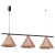 Lampa sufitowa wisząca CAPITAL CZARNY-MIEDZIANY 3xGX53 MLP0940 Milagro GX53 x3 oświetleniowa żyrandol nowoczesna metal do Kuchni Jadalni nad stół blat wyspę miedziana miedziany podwójna Inspiracje Premium