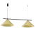 Lampa sufitowa wisząca CAPITAL CZARNO-ZŁOTY 2xGX53 MLP0941 Milagro GX53 x2 oświetleniowa żyrandol nowoczesna metal do Kuchni Jadalni nad stół blat wyspę złota złoty podwójna Inspiracje Premium
