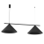 Lampa sufitowa wisząca CAPITAL CZARNY 2xGX53 MLP0942 Milagro GX53 x2 oświetleniowa żyrandol nowoczesna metal do Kuchni Jadalni nad stół blat wyspę czarna czarny podwójna Inspiracje Premium