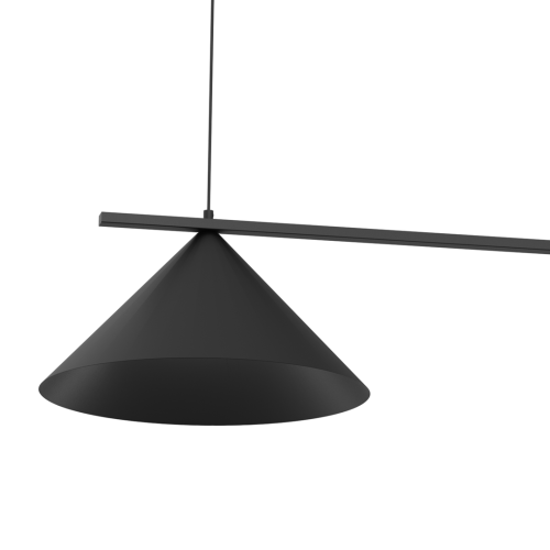 Lampa sufitowa wisząca CAPITAL CZARNY 2xGX53 MLP0942 Milagro GX53 x2 oświetleniowa żyrandol nowoczesna metal do Kuchni Jadalni nad stół blat wyspę czarna czarny podwójna Inspiracje Premium