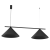 Lampa sufitowa wisząca CAPITAL CZARNY 2xGX53 MLP0942 Milagro GX53 x2 oświetleniowa żyrandol nowoczesna metal do Kuchni Jadalni nad stół blat wyspę czarna czarny podwójna Inspiracje Premium