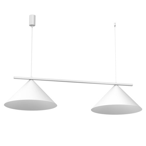 Lampa sufitowa wisząca CAPITAL BIAŁY 2xGX53 MLP0943 Milagro GX53 x2 oświetleniowa żyrandol nowoczesna metal do Kuchni Jadalni nad stół blat wyspę biała biały podwójna Inspiracje Premium