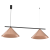 Lampa sufitowa wisząca CAPITAL CZARNY-MIEDZIANY 2xGX53 MLP0944 Milagro GX53 x2 oświetleniowa żyrandol nowoczesna metal do Kuchni Jadalni nad stół blat wyspę miedziana miedziany podwójna Inspiracje Premium
