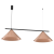 Lampa sufitowa wisząca CAPITAL CZARNY-MIEDZIANY 2xGX53 MLP0944 Milagro GX53 x2 oświetleniowa żyrandol nowoczesna metal do Kuchni Jadalni nad stół blat wyspę miedziana miedziany podwójna Inspiracje Premium