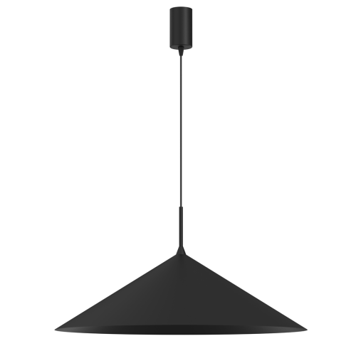 Lampa sufitowa wisząca CAPITAL CZARNY 1xGX53 MLP0946 Milagro 60cm GX53 oświetleniowa żyrandol nowoczesna metal do Kuchni Jadalni nad stół blat wyspę  czarna czarny pojedyncza Inspiracje Premium