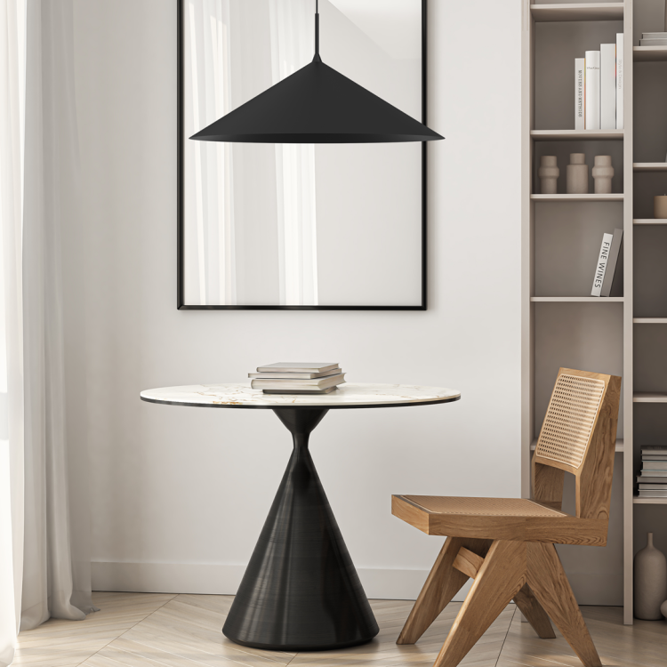 Lampa sufitowa wisząca CAPITAL CZARNY 1xGX53 MLP0946 Milagro 60cm GX53 oświetleniowa żyrandol nowoczesna metal do Kuchni Jadalni nad stół blat wyspę  czarna czarny pojedyncza Inspiracje Premium