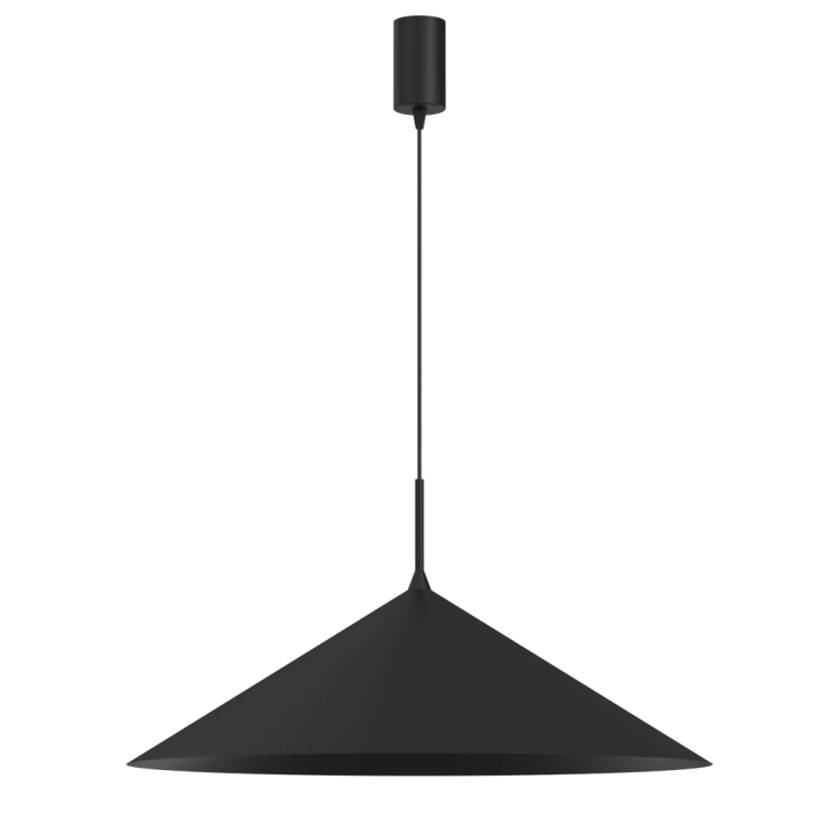 Lampa sufitowa wisząca CAPITAL CZARNY 1xGX53 MLP0946 Milagro 60cm GX53 oświetleniowa żyrandol nowoczesna metal do Kuchni Jadalni nad stół blat wyspę  czarna czarny pojedyncza Inspiracje Premium