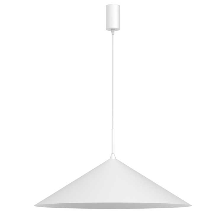 Lampa sufitowa wisząca CAPITAL BIAŁY 1xGX53 MLP0947 Milagro 60cm GX53 oświetleniowa żyrandol nowoczesna metal do Kuchni Jadalni nad stół blat wyspę  biała biały pojedyncza Inspiracje Premium