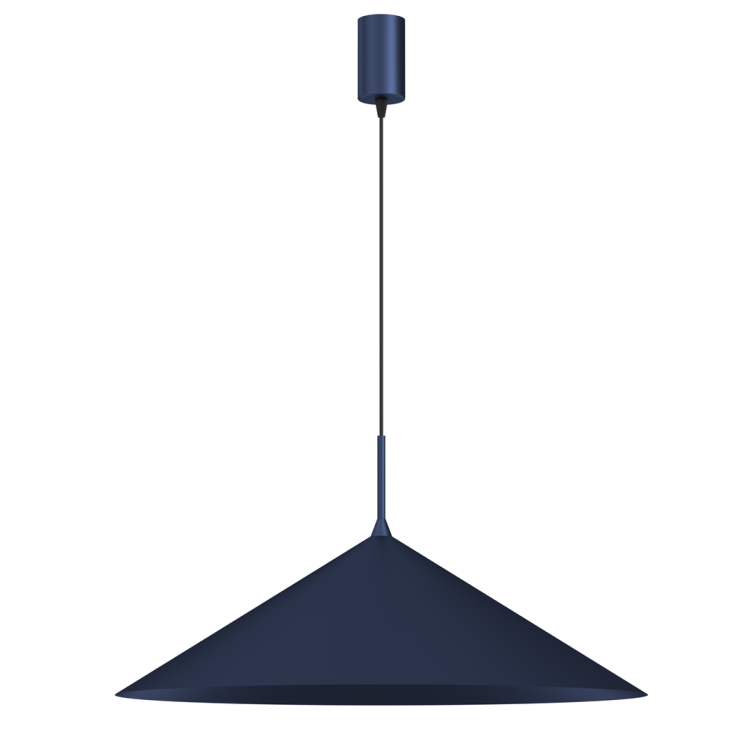 Lampa sufitowa wisząca CAPITAL NIEBIESKI 1xGX53 MLP0950 Milagro 60cm GX53 oświetleniowa żyrandol nowoczesna metal do Kuchni Jadalni nad stół blat wyspę granatowa granatowy pojedyncza Inspiracje Premium