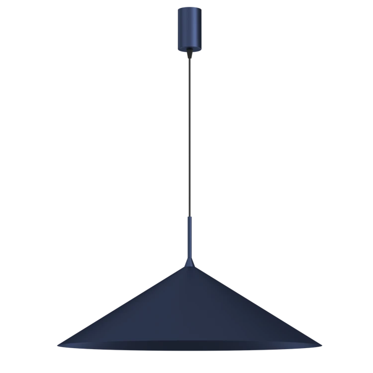 Lampa sufitowa wisząca CAPITAL NIEBIESKI 1xGX53 MLP0950 Milagro 60cm GX53 oświetleniowa żyrandol nowoczesna metal do Kuchni Jadalni nad stół blat wyspę granatowa granatowy pojedyncza Inspiracje Premium