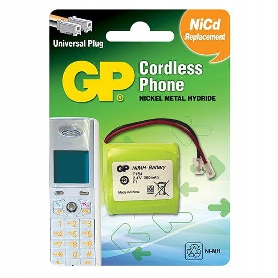 Akumulator Bateria do telefonów bezprzewodowych 2.4V 300mAh T154 / T104 NiMH 30AAH2BMU GP Panasonic KX-TCM941 akumulatorki