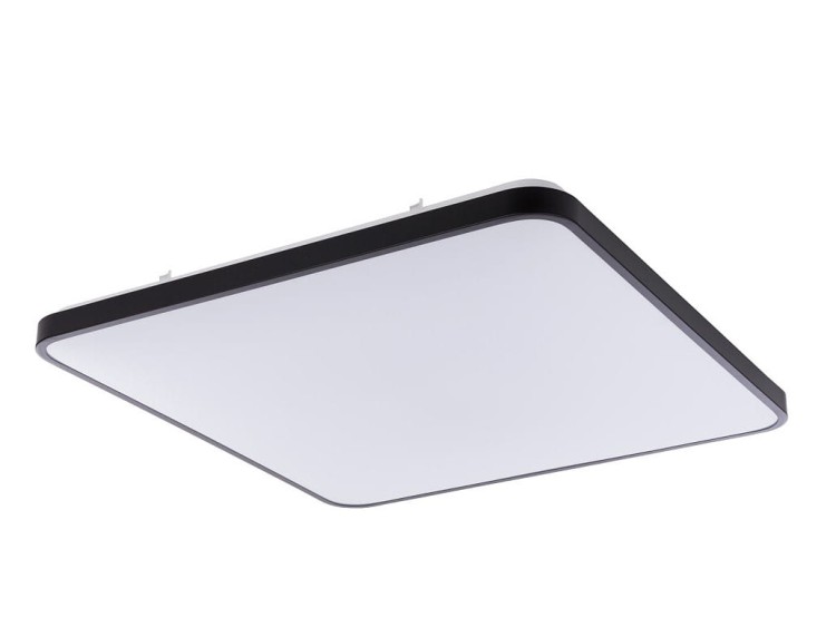 Lampa sufitowa Industrialna Loft AGNES SQUARE LED PRO BLACK 10987 NOWODVORSKI Lighting 64W 3000K IP44 oświetleniowa plafon nowoczesny do kuchni korytarza czarno biała metal Inspiracje Premium