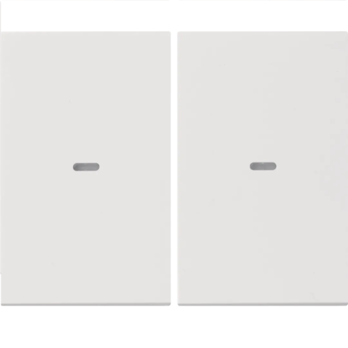KNX e/s K.x Klawisze z soczewką do modułu przycisku 2-kr, biały, połysk 80960379 HAGER BERKER