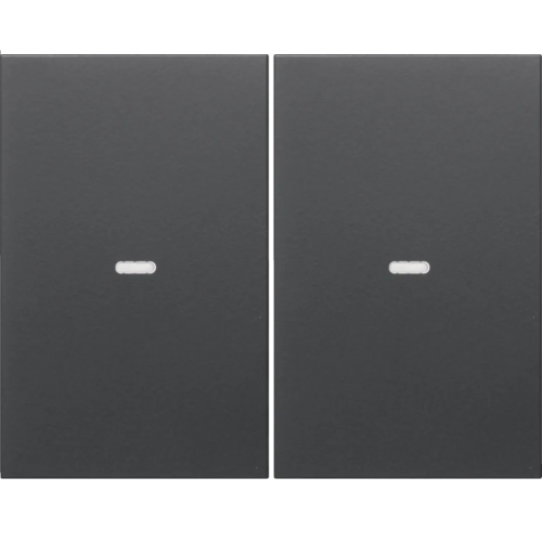 KNX e/s K.x Klawisze z soczewką do modułu przycisku 2-kr, antracyt, mat. 80960375 HAGER BERKER
