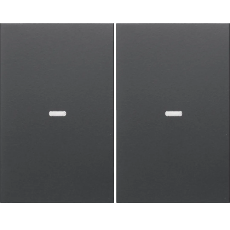 KNX e/s K.x Klawisze z soczewką do modułu przycisku 2-kr, antracyt, mat. 80960375 HAGER BERKER