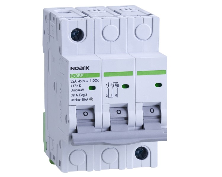 Wyłacznik nadprądowy do fotowoltaiki Ex9BP 3P DC450V K25 110049 Noark