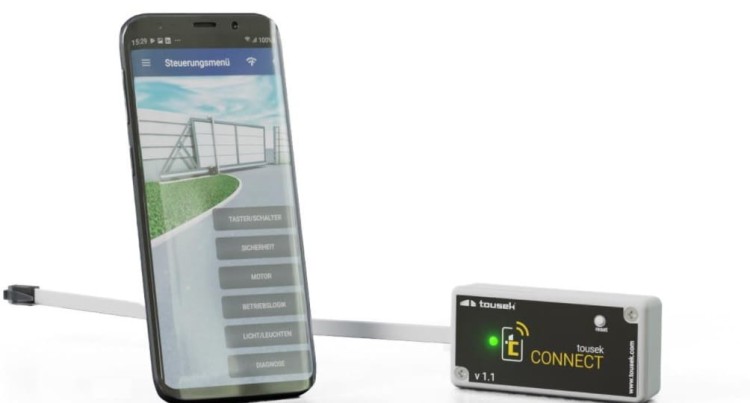 Netmoduł Tousek Connect T-Connect do sterowania programowania i serwisowania bezprzewodowo napędu szlabanu bramy Tousek 12112360 z dowolnego miejsca na świecie